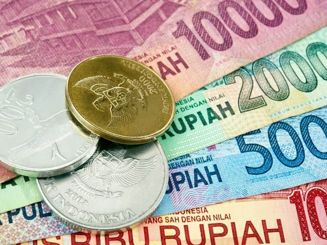 Coins and bank notes of the Indonesian Rupiah