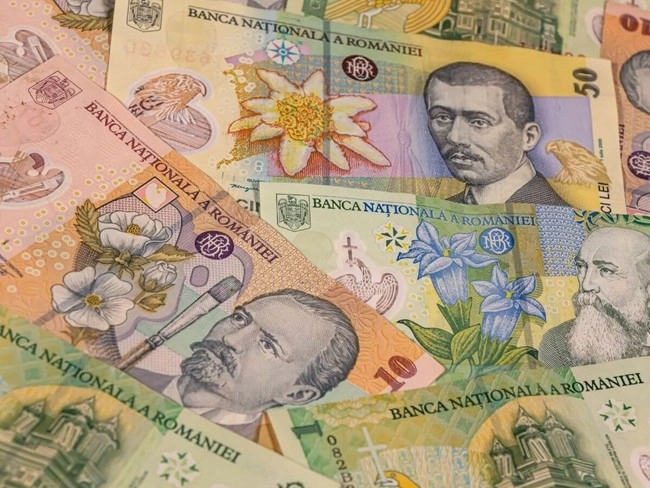 Romanian Leu bank notes