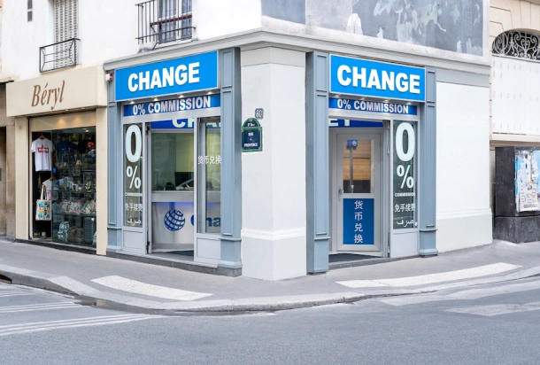 Un bureau de change ChangeGroup dans le 9ème arrondissement de Paris (75009)