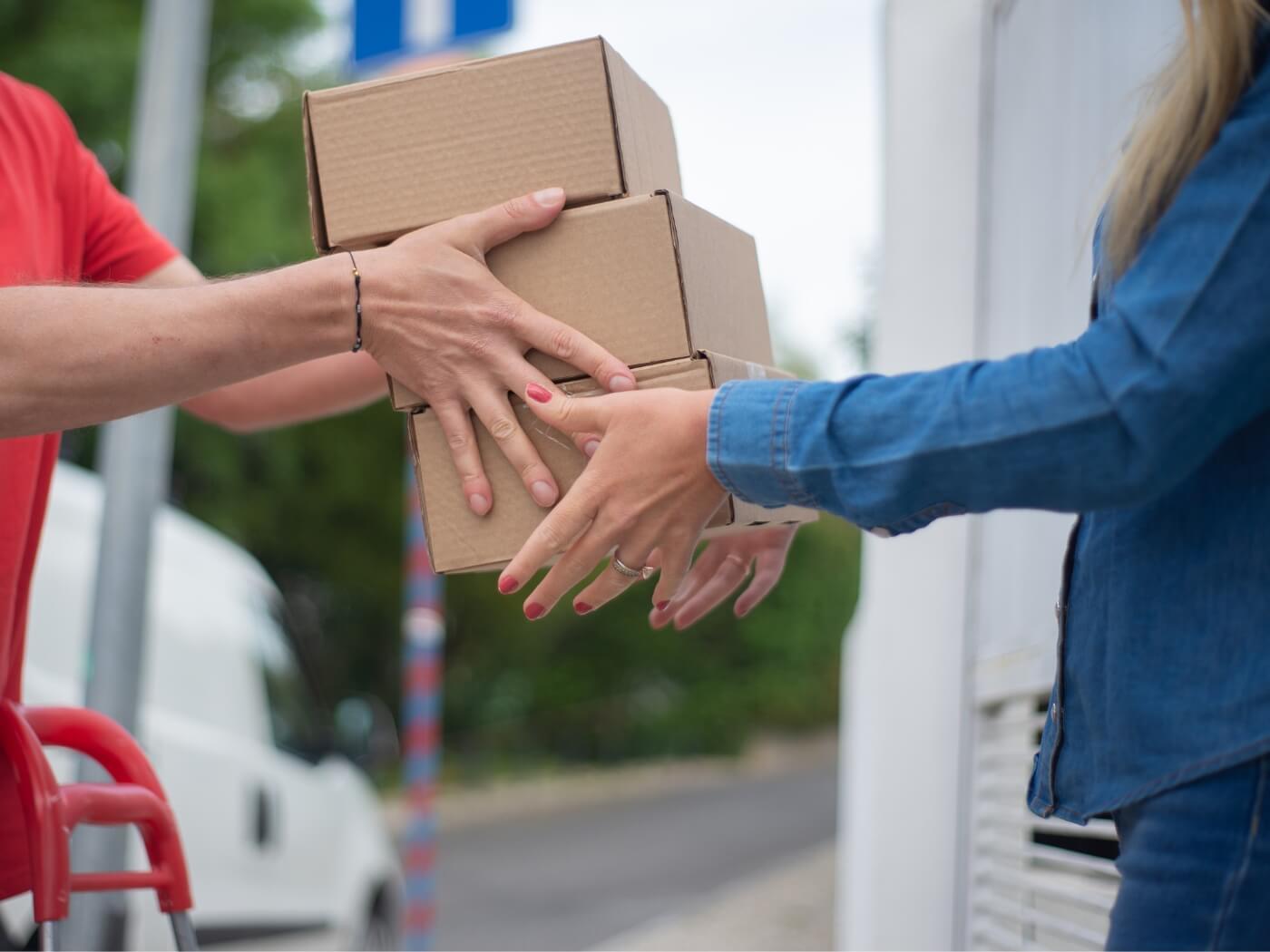 Receiving a parcel